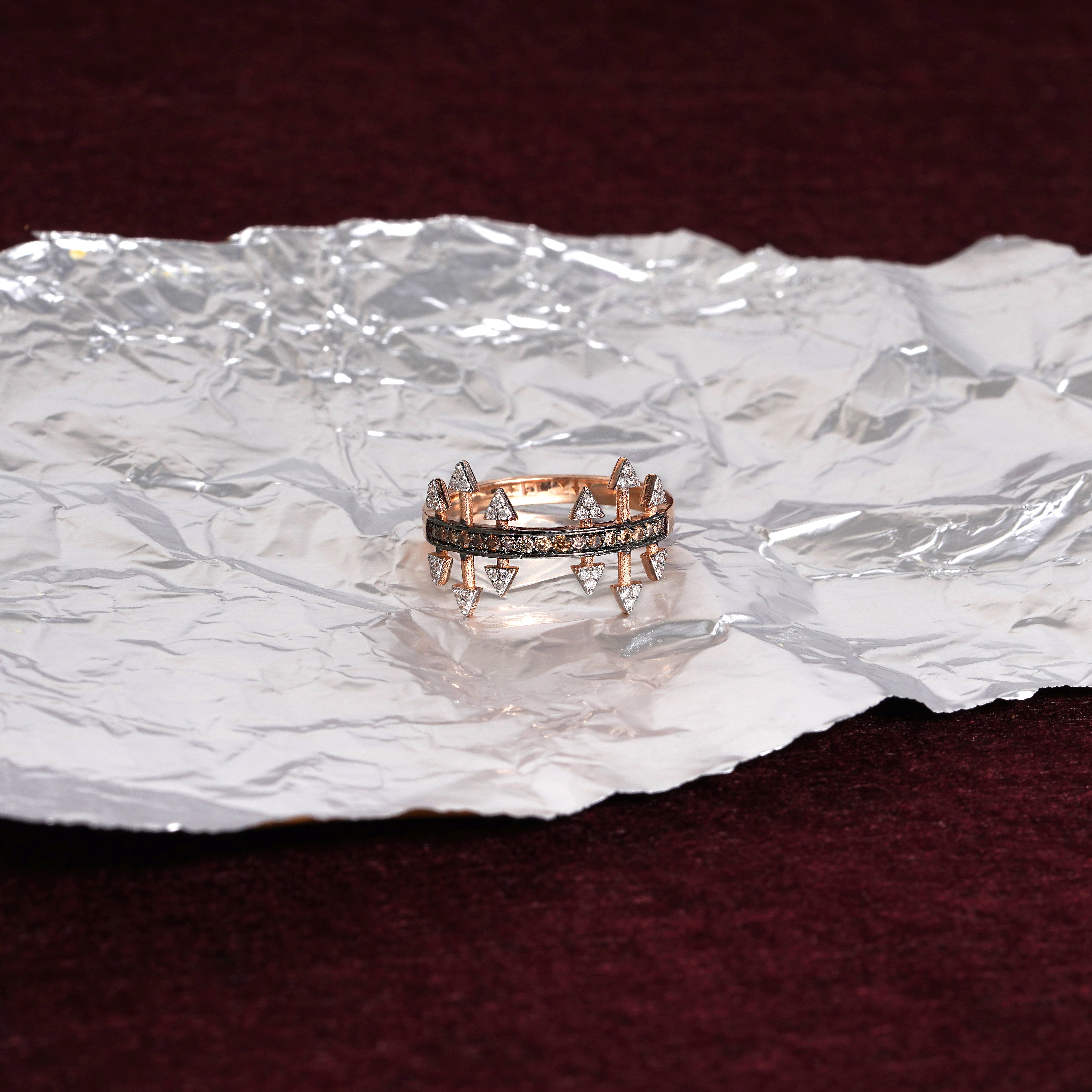 0.18 Karat Brown Pırlantalı & 0.12 Pırlanta Vintage Yüzük-RNF1427 | Pırlanta Yüzük | Ronaff Pırlanta | Tektaş Yüzük, Pırlanta Yüzük, Kolye, Küpe