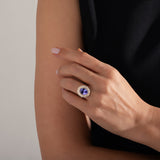 4.17 Karat Oval Tanzanit & 2.60 Karat Pırlanta Yüzük - RNF1269 | Pırlanta Yüzük | Ronaff Pırlanta | Tektaş Yüzük, Pırlanta Yüzük, Kolye, Küpe