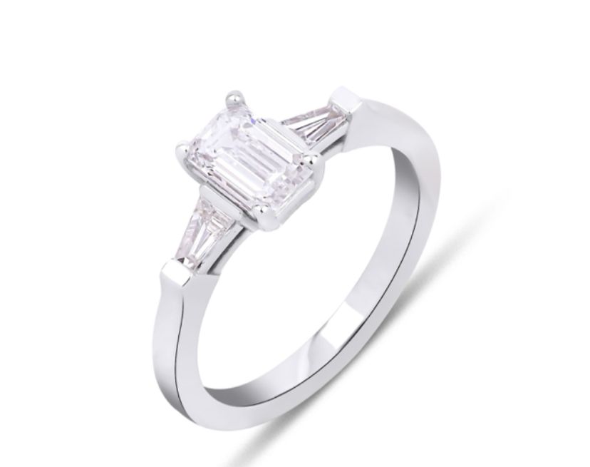 1.00 Karat Emerald & 0.50 Karat Kenar Pırlanta GIA/HRD Sertifikalı Tektaş Yüzük-RNF01116 | Yüzükler | Ronaff Pırlanta | Tektaş Yüzük, Pırlanta Yüzük, Kolye, Küpe