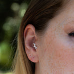 0.18 Karat Baget & 0.02 Karat Yuvarlak Kesim Pırlanta Küpe - RNF0855 | Pırlanta Küpe | Ronaff Pırlanta | Tektaş Yüzük, Pırlanta Yüzük, Kolye, Küpe