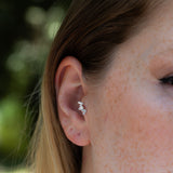 0.18 Karat Baget & 0.02 Karat Yuvarlak Kesim Pırlanta Küpe - RNF0855 | Pırlanta Küpe | Ronaff Pırlanta | Tektaş Yüzük, Pırlanta Yüzük, Kolye, Küpe