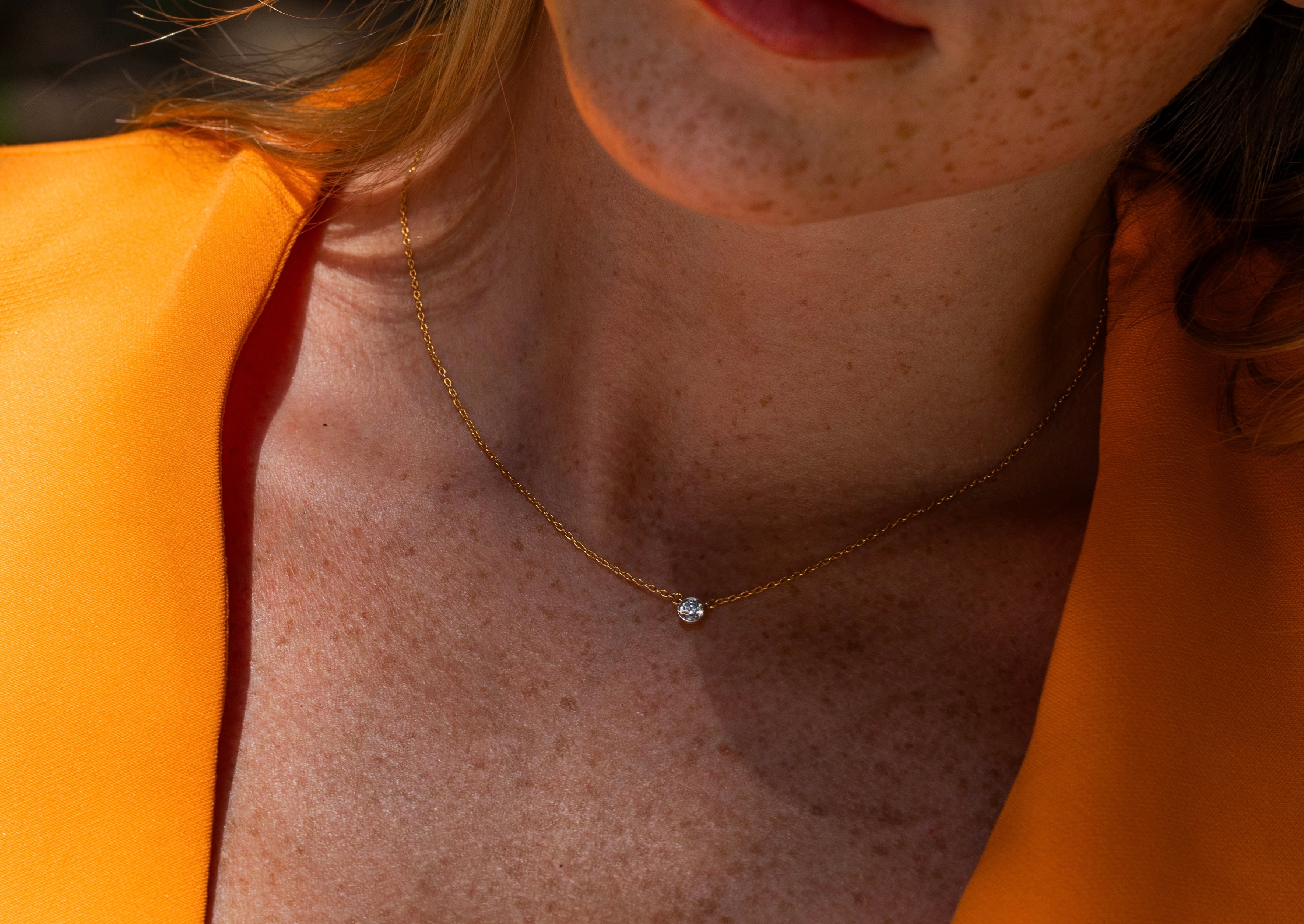 0.20 Karat Yuvarlak Kesim Pırlanta Tektaş Kolye - RNF0859 | Pırlanta Kolye | Ronaff Pırlanta | Tektaş Yüzük, Pırlanta Yüzük, Kolye, Küpe