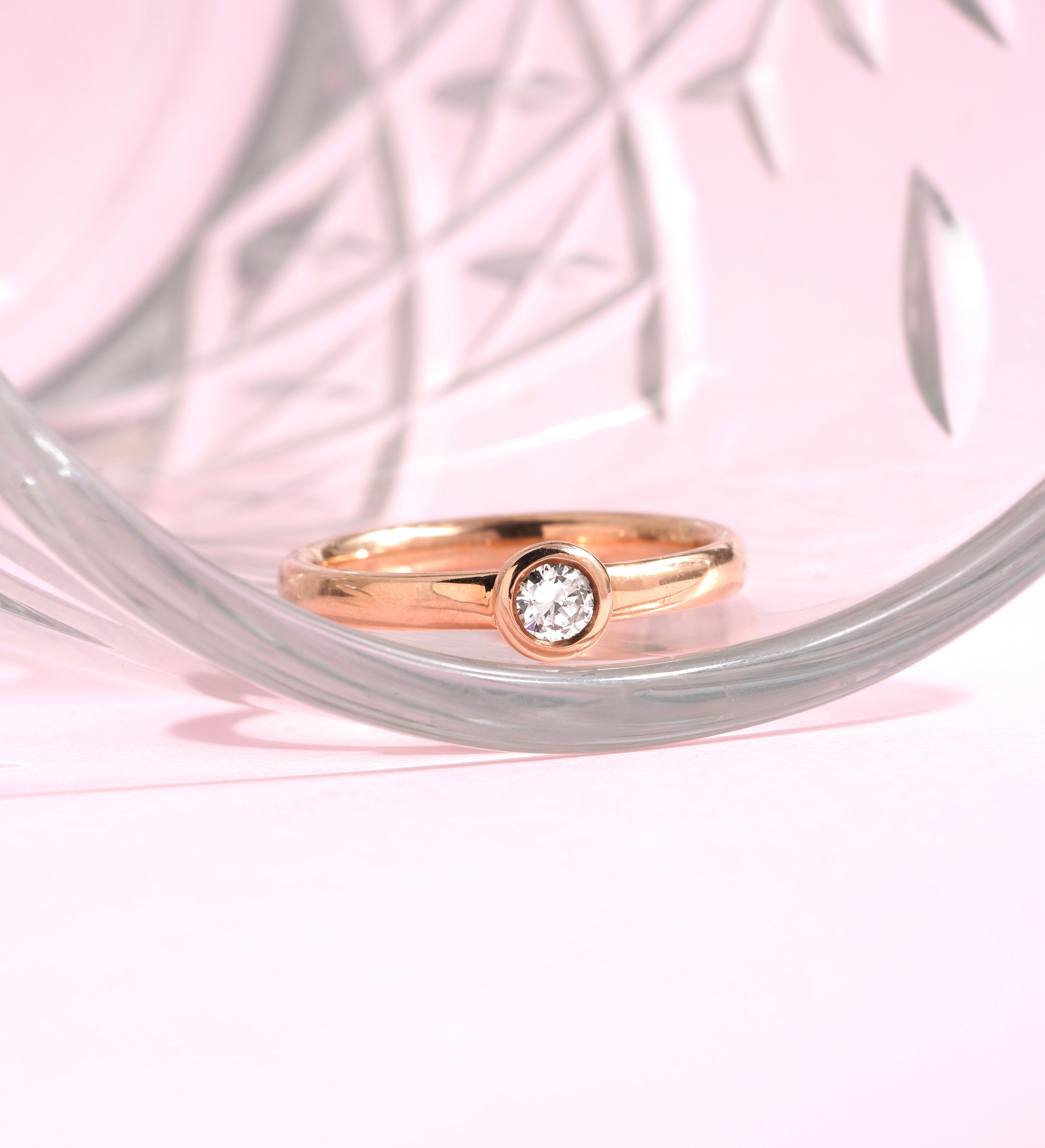 0.25 Karat Yuvarlak Kesim Tektaş Yüzük - RNF0845 | Ronaff Pırlanta | Tektaş Yüzük, Pırlanta Yüzük, Kolye, Küpe