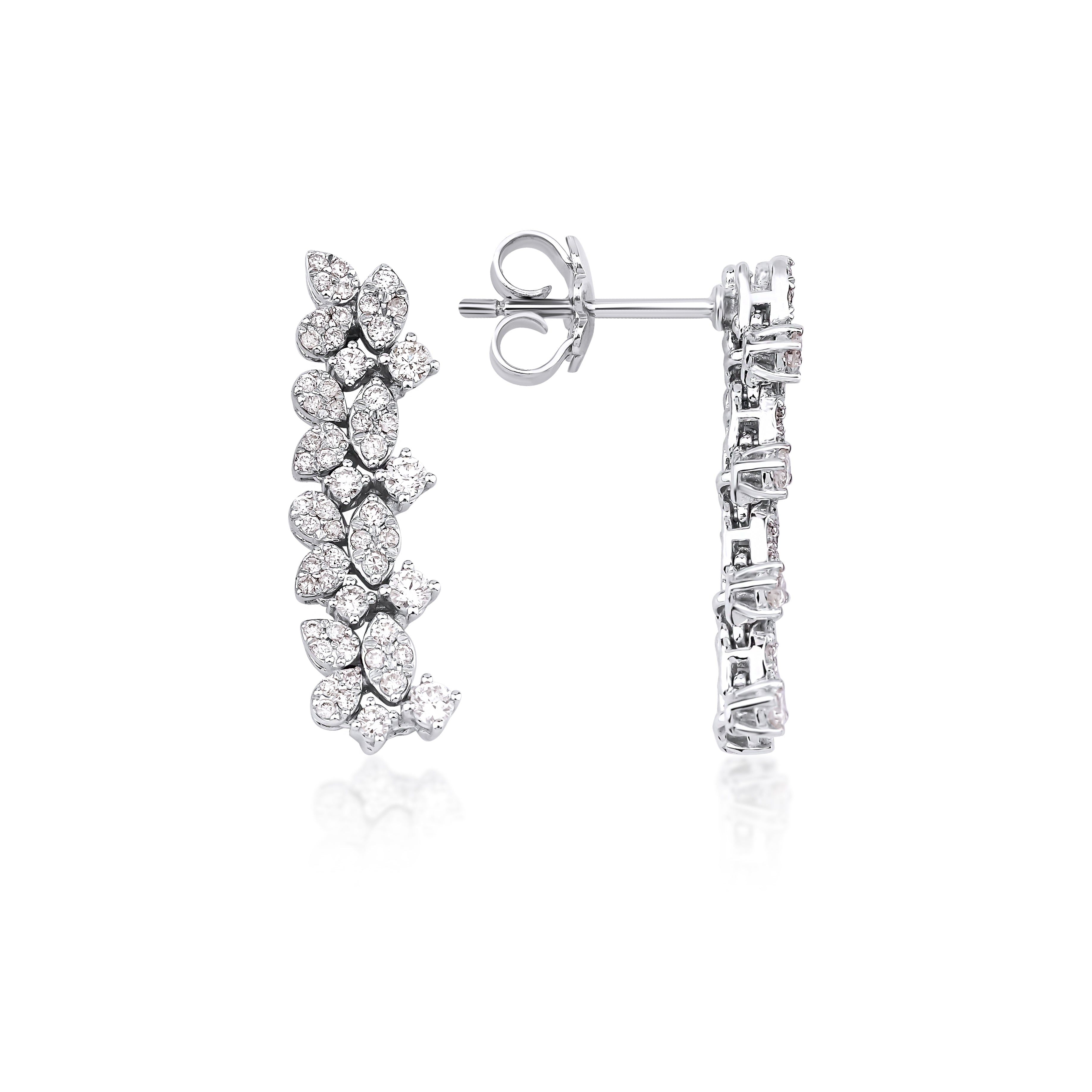 1.30 Karat Pırlanta Tasarım Küpe-RNF1423 | Pırlanta Küpe | Ronaff Pırlanta | Tektaş Yüzük, Pırlanta Yüzük, Kolye, Küpe