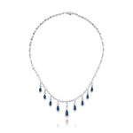 7.20 Karat Safir & 6.80 Karat Pırlanta Özel Tasarım Gerdanlık - RNF0959 | Gerdanlık | Ronaff Pırlanta | Tektaş Yüzük, Pırlanta Yüzük, Kolye, Küpe