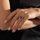 8.00 Karat Mor Ametist & 0.60 Karat Kenar Pırlantalı Tasarım Yüzük-RNF1272 | Pırlanta Yüzük | Ronaff Pırlanta | Tektaş Yüzük, Pırlanta Yüzük, Kolye, Küpe