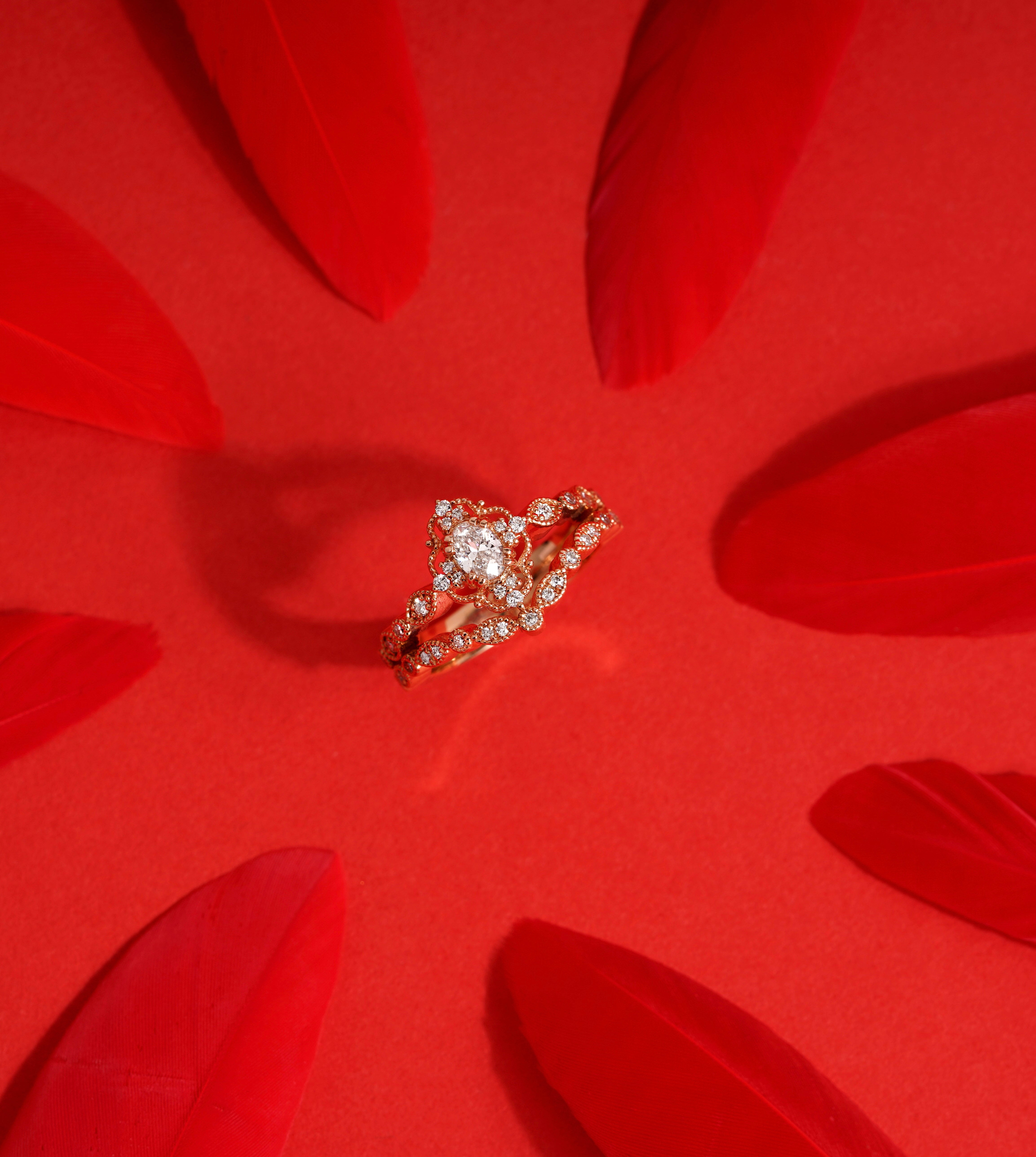 Oval Pırlantalı Tektaş Yüzük | Pırlanta Yüzük | Ronaff Pırlanta | Tektaş Yüzük, Pırlanta Yüzük, Kolye, Küpe