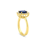 0.73 Karat Oval Safir & 0.72 Karat Yuvarlak Pırlanta Özel Tasarım Yüzük-RNF1399 | safir yüzükler | Ronaff Pırlanta | Tektaş Yüzük, Pırlanta Yüzük, Kolye, Küpe