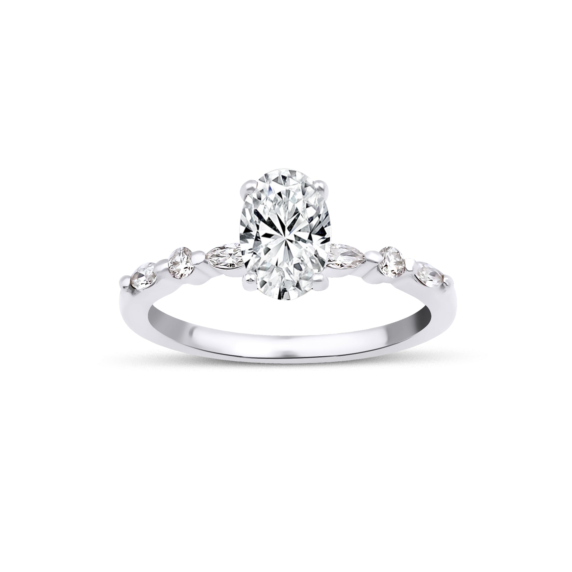 0.70 Karat Oval Kesim & 0.28 Karat Markiz-Yuvarlak Karat Pırlanta GIA/HRD Sertifikalı Özel Tasarım Tektaş Yüzük-RNF1364 | Pırlanta Yüzük | Ronaff Pırlanta | Tektaş Yüzük, Pırlanta Yüzük, Kolye, Küpe