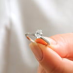 0.50 Karat Oval Kesim & 0.18 Karat Kenar Pırlanta GIA/HRD Sertifikalı Tektaş Yüzük-RNF1357 | Pırlanta Yüzük | Ronaff Pırlanta | Tektaş Yüzük, Pırlanta Yüzük, Kolye, Küpe