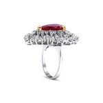 9.02 Karat Yakut & 4.33 Karat Pırlanta Özel Tasarım Yüzük - RNF0958 | Renli Taşlı Yüzük | Ronaff Pırlanta | Tektaş Yüzük, Pırlanta Yüzük, Kolye, Küpe