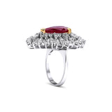 9.02 Karat Yakut & 4.33 Karat Pırlanta Özel Tasarım Yüzük - RNF0958 | Renli Taşlı Yüzük | Ronaff Pırlanta | Tektaş Yüzük, Pırlanta Yüzük, Kolye, Küpe