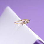 0.30 Karat Rose Altın Tria Pırlanta Yüzük - RNF0010 | Tria Yüzükler | Ronaff Pırlanta | Tektaş Yüzük, Pırlanta Yüzük, Kolye, Küpe