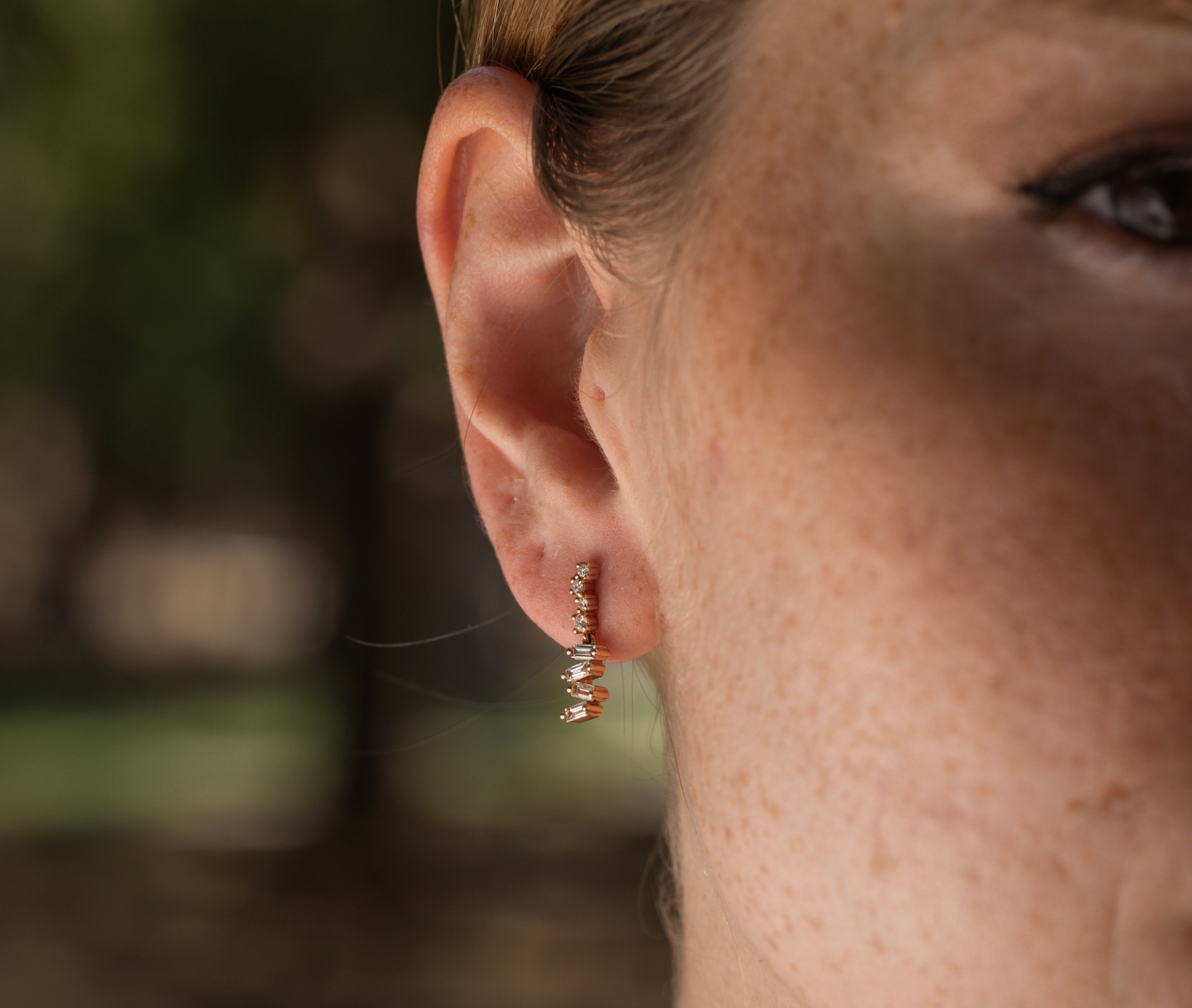 0.48 Karat Baget Pırlantalı Özel Tasarım Küpe - RNF0680 | Pırlanta Küpe | Ronaff Pırlanta | Tektaş Yüzük, Pırlanta Yüzük, Kolye, Küpe