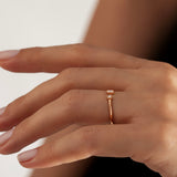 0.08 Karat Yuvarlak/Baget Kesim Minimal Pırlanta Yüzük-RNF1381 | Pırlanta Yüzük | Ronaff Pırlanta | Tektaş Yüzük, Pırlanta Yüzük, Kolye, Küpe