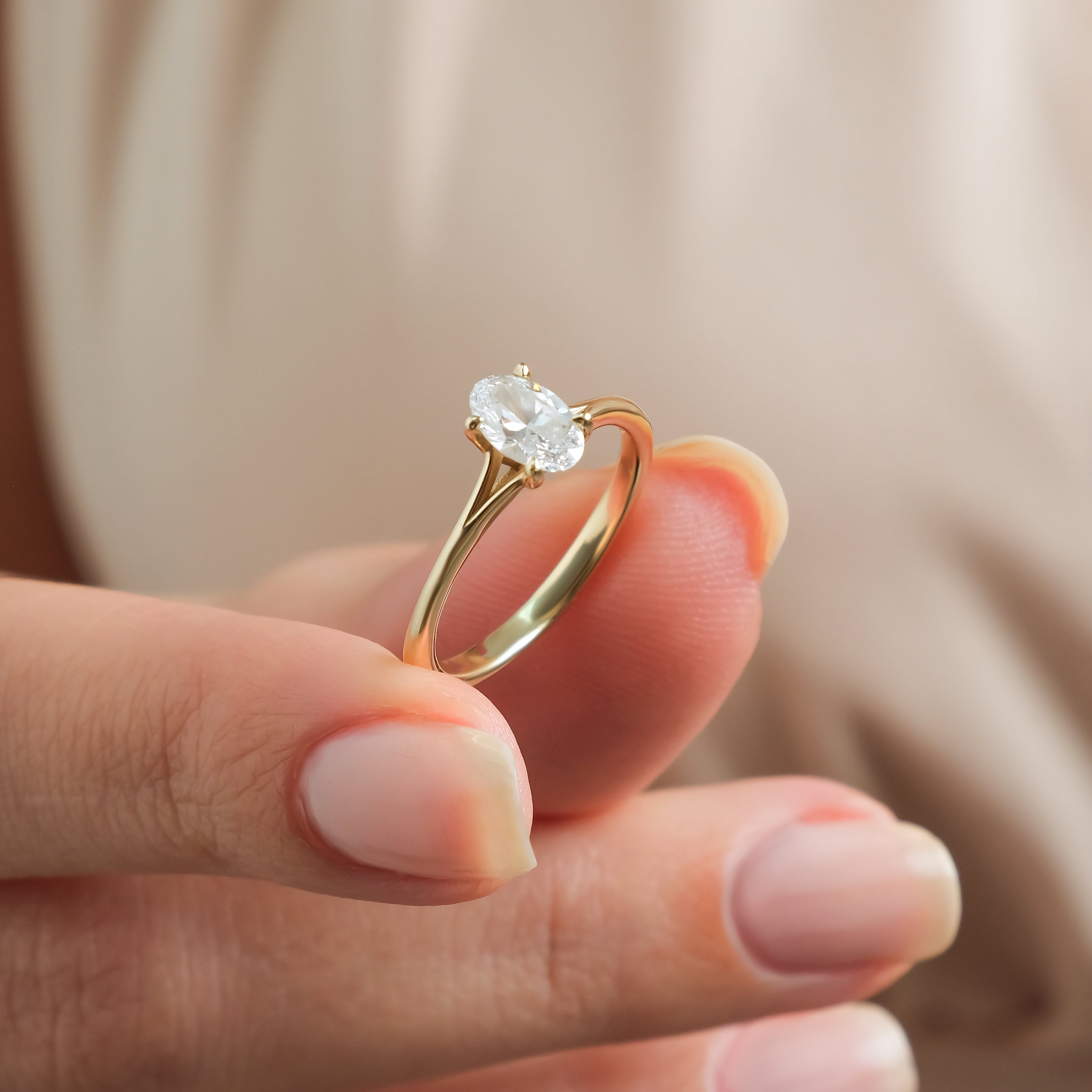 0.50 Karat Oval Kesim Pırlanta GIA/HRD Sertifikalı Özel Tasarım Tektaş Yüzük-RNF1360 | Pırlanta Yüzük | Ronaff Pırlanta | Tektaş Yüzük, Pırlanta Yüzük, Kolye, Küpe