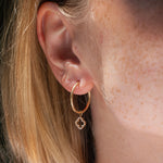 0.51 Karat Yonca Pırlantalı Halka Küpe Pırlanta - RNF0704 | Pırlanta Küpe | Ronaff Pırlanta | Tektaş Yüzük, Pırlanta Yüzük, Kolye, Küpe