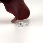 1.00 Karat Pırlanta Örgülü Klasik Tektaş Yüzük-RNF1406 | Pırlanta Yüzük | Ronaff Pırlanta | Tektaş Yüzük, Pırlanta Yüzük, Kolye, Küpe