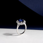 2.46 Karat Oval Kesim Safir ve Pırlantalı Yüzük RNF1439 | | Ronaff Pırlanta | Tektaş Yüzük, Pırlanta Yüzük, Kolye, Küpe