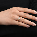 0.80 Karat Markiz Kesim & 0.10 Karat Yuvarlak Asimetrik Tektaş Pırlanta Yüzük - RNF1392 | Tektaş Pırlanta | Ronaff Pırlanta | Tektaş Yüzük, Pırlanta Yüzük, Kolye, Küpe