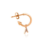 0.10 Karat Kişiye Özel Tasarım Pırlantalı Harf Tek Küpe- RNF1391 | Pırlanta Küpe | Ronaff Pırlanta | Tektaş Yüzük, Pırlanta Yüzük, Kolye, Küpe