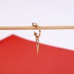 14 Ayar Rose Altın Tek Pırlantalı ve Sallantılı Özel Tasarım KÜPE - RNF1295 | Pırlanta Küpe | Ronaff Pırlanta | Tektaş Yüzük, Pırlanta Yüzük, Kolye, Küpe