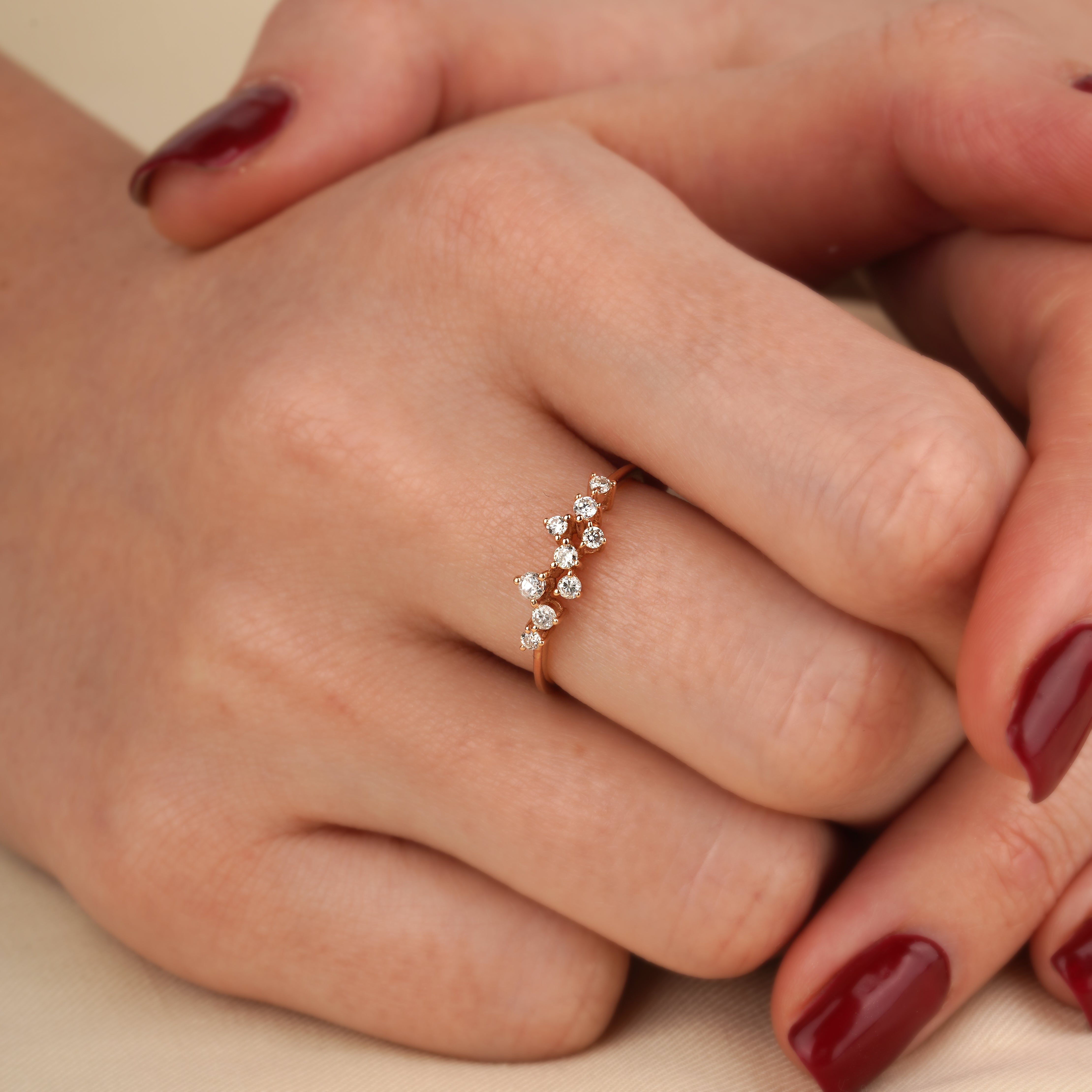 0.14 Karat Tasarım Pırlanta Yüzük - RNF0009 | Pırlanta Yüzük | Ronaff Pırlanta | Tektaş Yüzük, Pırlanta Yüzük, Kolye, Küpe