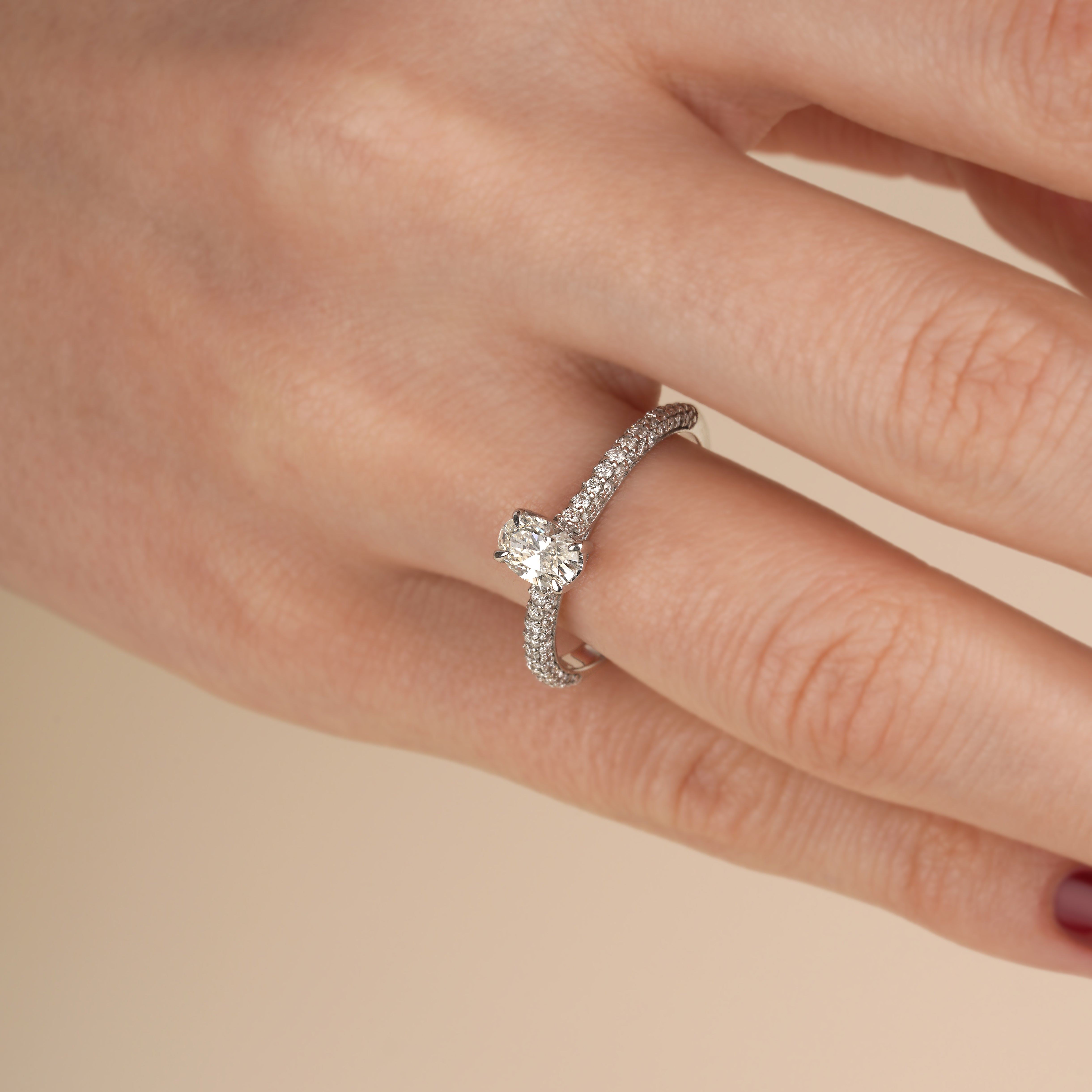 Oval Pırlanta HRD Sertifikalı Yüzük | Tektaş Yüzükler | Ronaff Pırlanta | Tektaş Yüzük, Pırlanta Yüzük, Kolye, Küpe