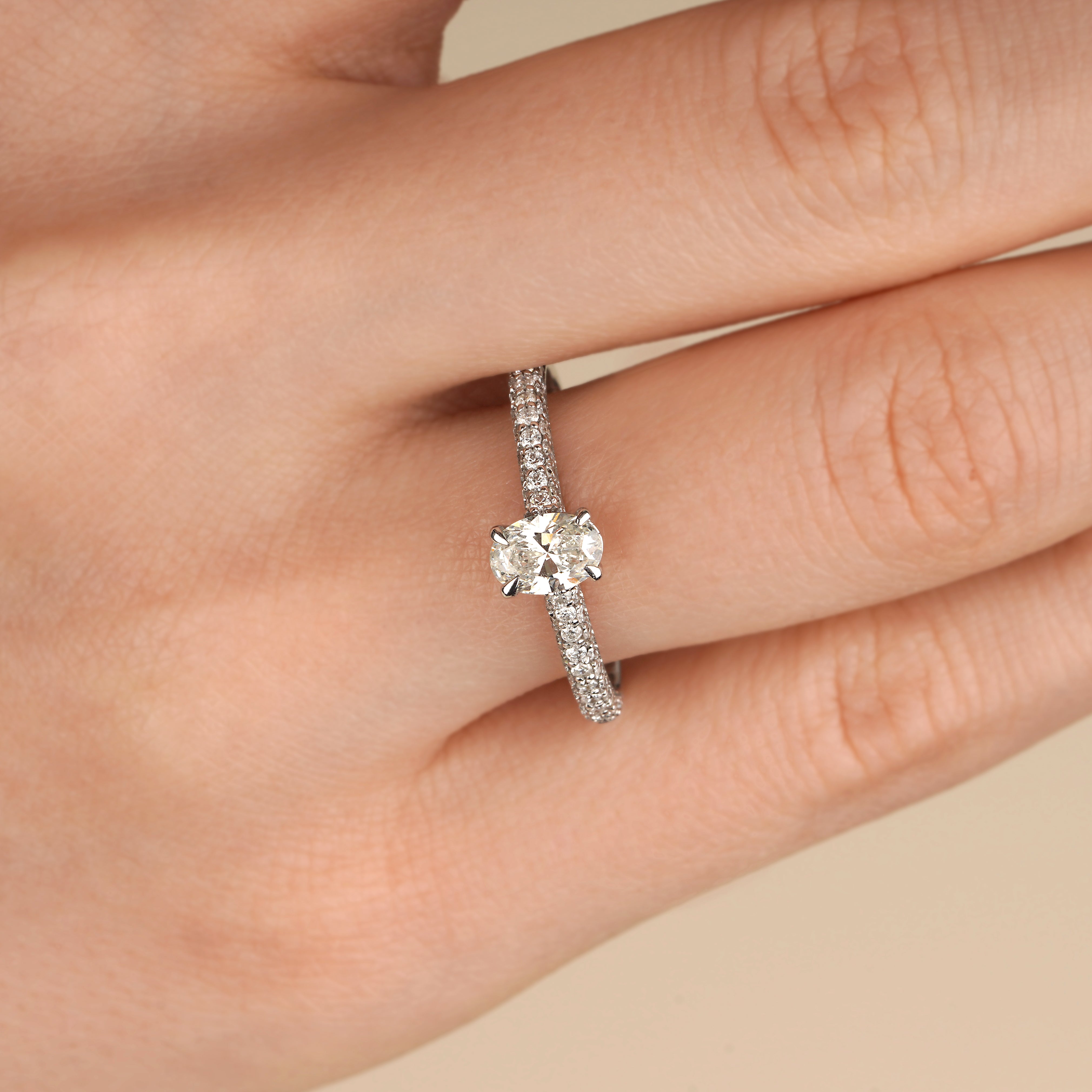 Oval Pırlanta HRD Sertifikalı Yüzük | Tektaş Yüzükler | Ronaff Pırlanta | Tektaş Yüzük, Pırlanta Yüzük, Kolye, Küpe