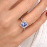 1.65 Karat Oval Tanzanit Pırlantalı Yüzük - RNF0313 | Renkli Taşlı Yüzükler | Ronaff Pırlanta | Tektaş Yüzük, Pırlanta Yüzük, Kolye, Küpe