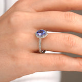 1.65 Karat Oval Tanzanit Pırlantalı Yüzük - RNF0313 | Renkli Taşlı Yüzükler | Ronaff Pırlanta | Tektaş Yüzük, Pırlanta Yüzük, Kolye, Küpe