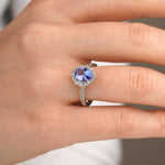 1.65 Karat Oval Tanzanit Pırlantalı Yüzük - RNF0313 | Renkli Taşlı Yüzükler | Ronaff Pırlanta | Tektaş Yüzük, Pırlanta Yüzük, Kolye, Küpe