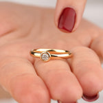 0.20 Karat Yuvarlak Kesim Pırlanta Bal Işıltısı Tektaş Yüzük - RNF1397 | Tektaş Pırlanta | Ronaff Pırlanta | Tektaş Yüzük, Pırlanta Yüzük, Kolye, Küpe