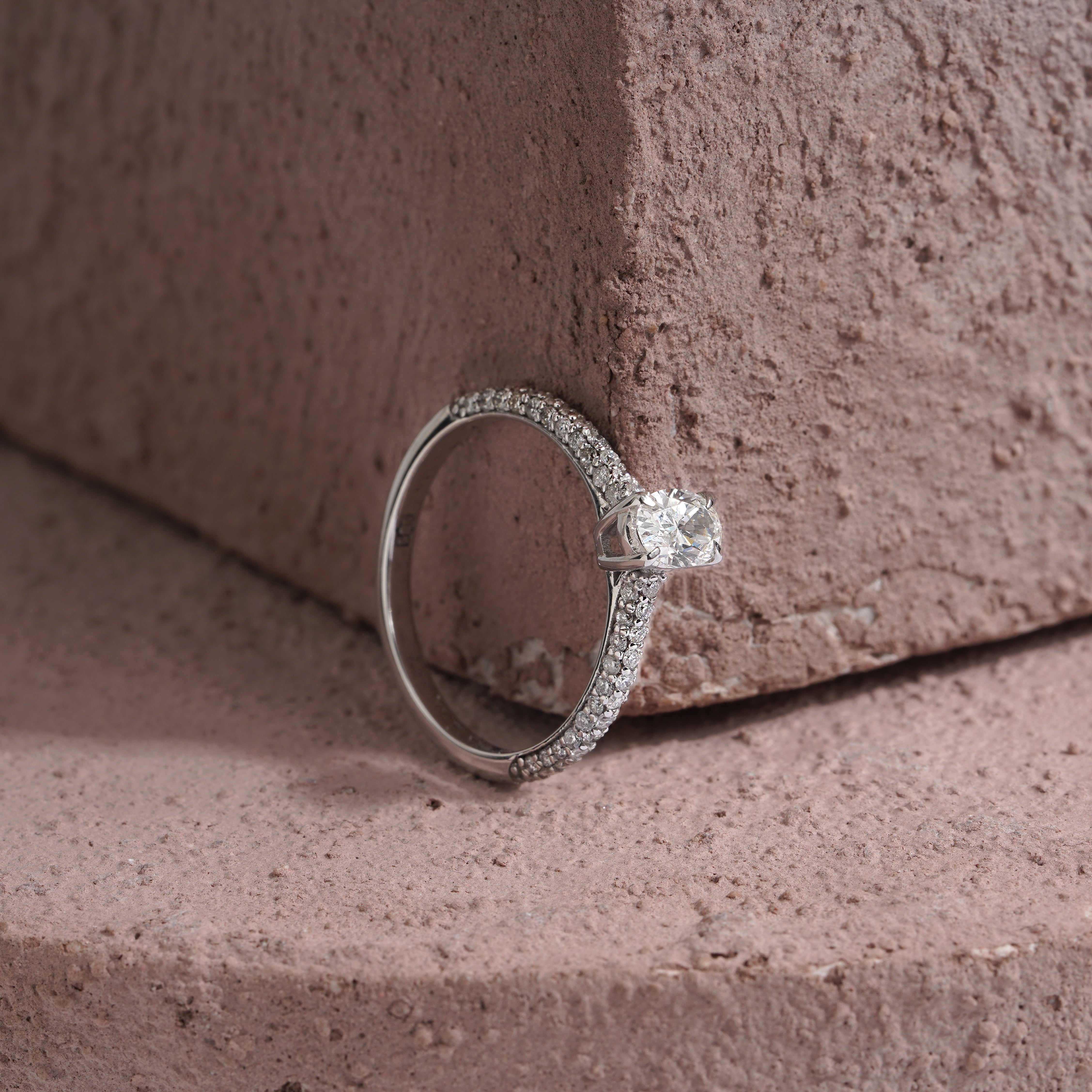 Oval Pırlanta HRD Sertifikalı Yüzük | Tektaş Yüzükler | Ronaff Pırlanta | Tektaş Yüzük, Pırlanta Yüzük, Kolye, Küpe