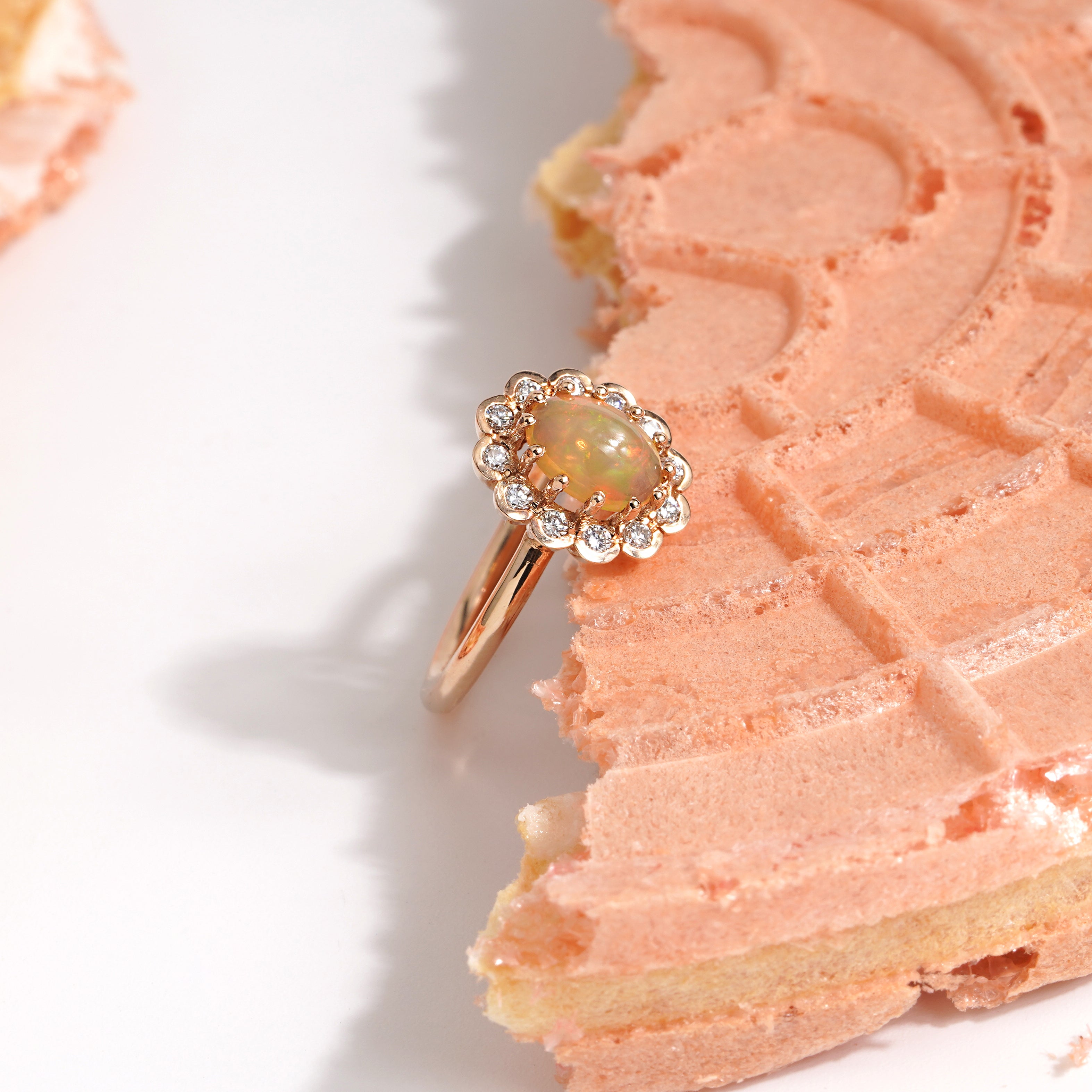 1.96 Karat Opal Pırlantalı Yüzük | Renkli Pırlantalı Yüzükler | Ronaff Pırlanta | Tektaş Yüzük, Pırlanta Yüzük, Kolye, Küpe