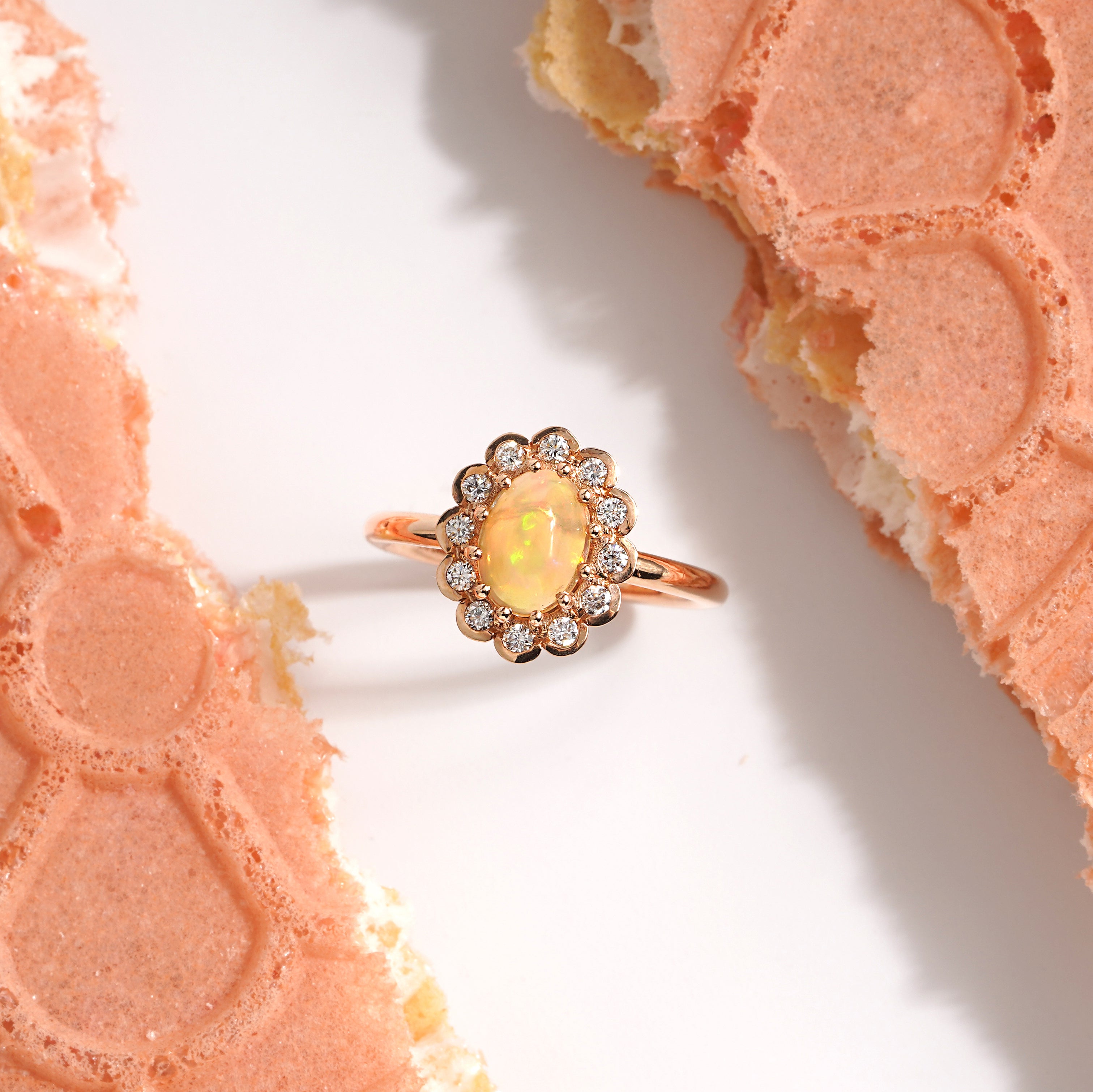 1.96 Karat Opal Pırlantalı Yüzük | Renkli Pırlantalı Yüzükler | Ronaff Pırlanta | Tektaş Yüzük, Pırlanta Yüzük, Kolye, Küpe