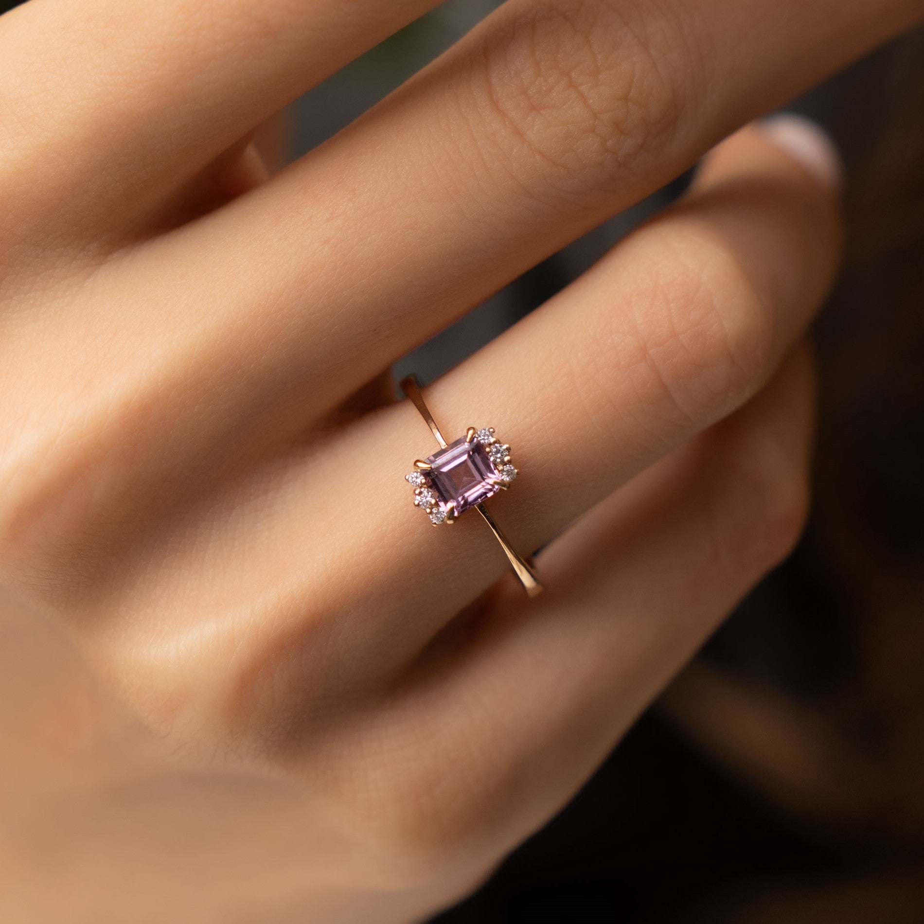 0.80 Karat Prenses Spinel Kesim Pırlantalı Tasarım Yüzük - RNF0250 | Renkli Taşlı Yüzükler | Ronaff Pırlanta | Tektaş Yüzük, Pırlanta Yüzük, Kolye, Küpe