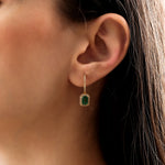 1.60 Karat Baget Kesim Zümrüt Pırlantalı Küpe - RNF0353 | Renkli Taşlı Küpe | Ronaff Pırlanta | Tektaş Yüzük, Pırlanta Yüzük, Kolye, Küpe