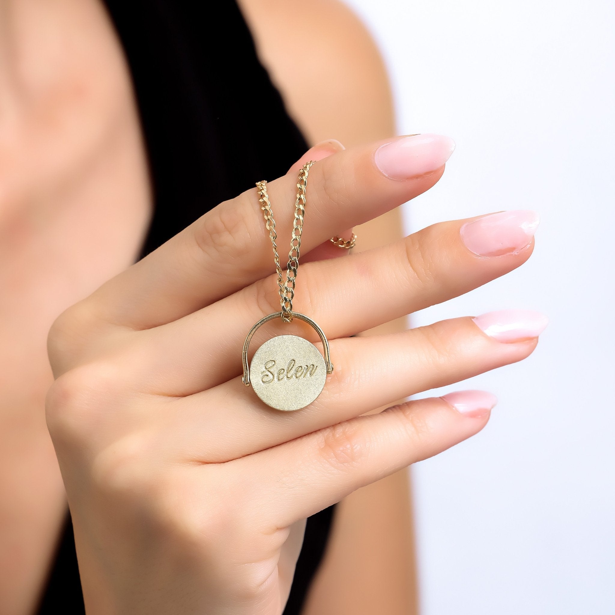 14 Ayar Altın İsimli Özel Tasarım Kolye - RNF0913 | Pırlanta Kolye | Ronaff Pırlanta | Tektaş Yüzük, Pırlanta Yüzük, Kolye, Küpe