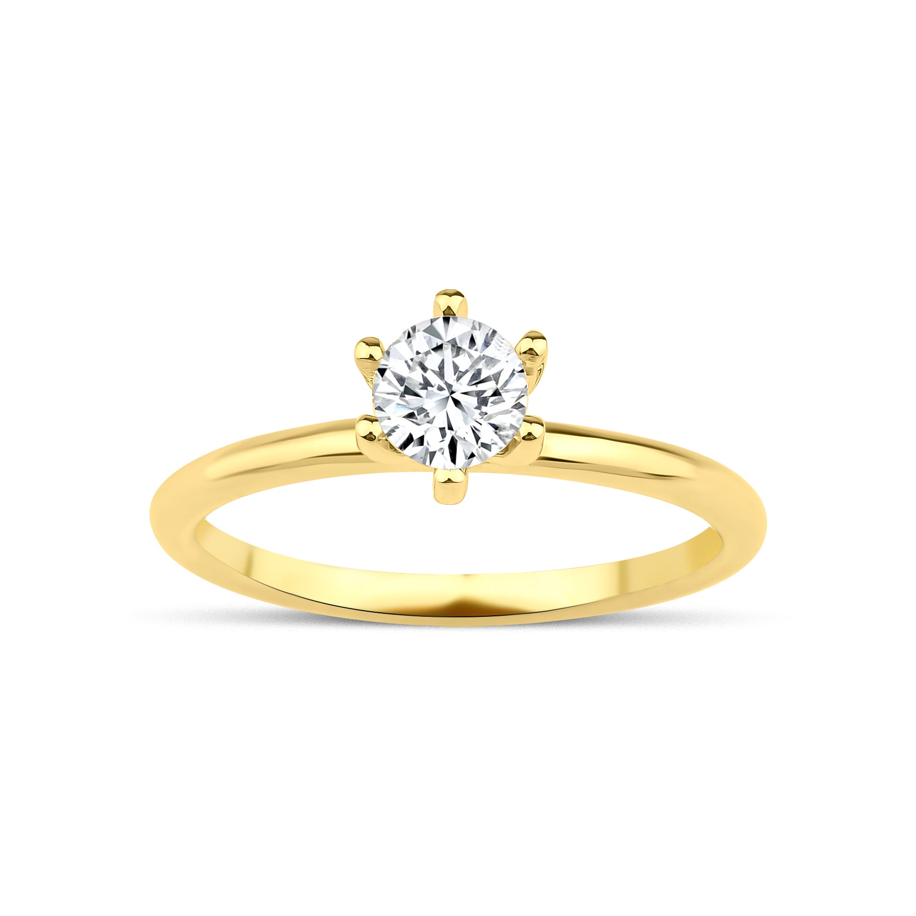 0.50 Karat Yuvarlak Kesim GIA/HRD Sertifikalı Tektaş Pırlanta Yüzük - RNF0695 | Tektaş Pırlanta | Ronaff Pırlanta | Tektaş Yüzük, Pırlanta Yüzük, Kolye, Küpe