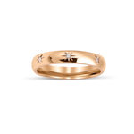 0.08 Karat Yuvarlak Kesim Pırlanta Kutup Yıldızı Desenli Bombeli Alyans - RNF0873 | Tasarım Alyans | Ronaff Pırlanta | Tektaş Yüzük, Pırlanta Yüzük, Kolye, Küpe