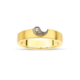 Özel Tasarım Pırlantalı & Altın Yin Yang Çift Alyans - RNF0915 | Pırlanta Yüzük | Ronaff Pırlanta | Tektaş Yüzük, Pırlanta Yüzük, Kolye, Küpe