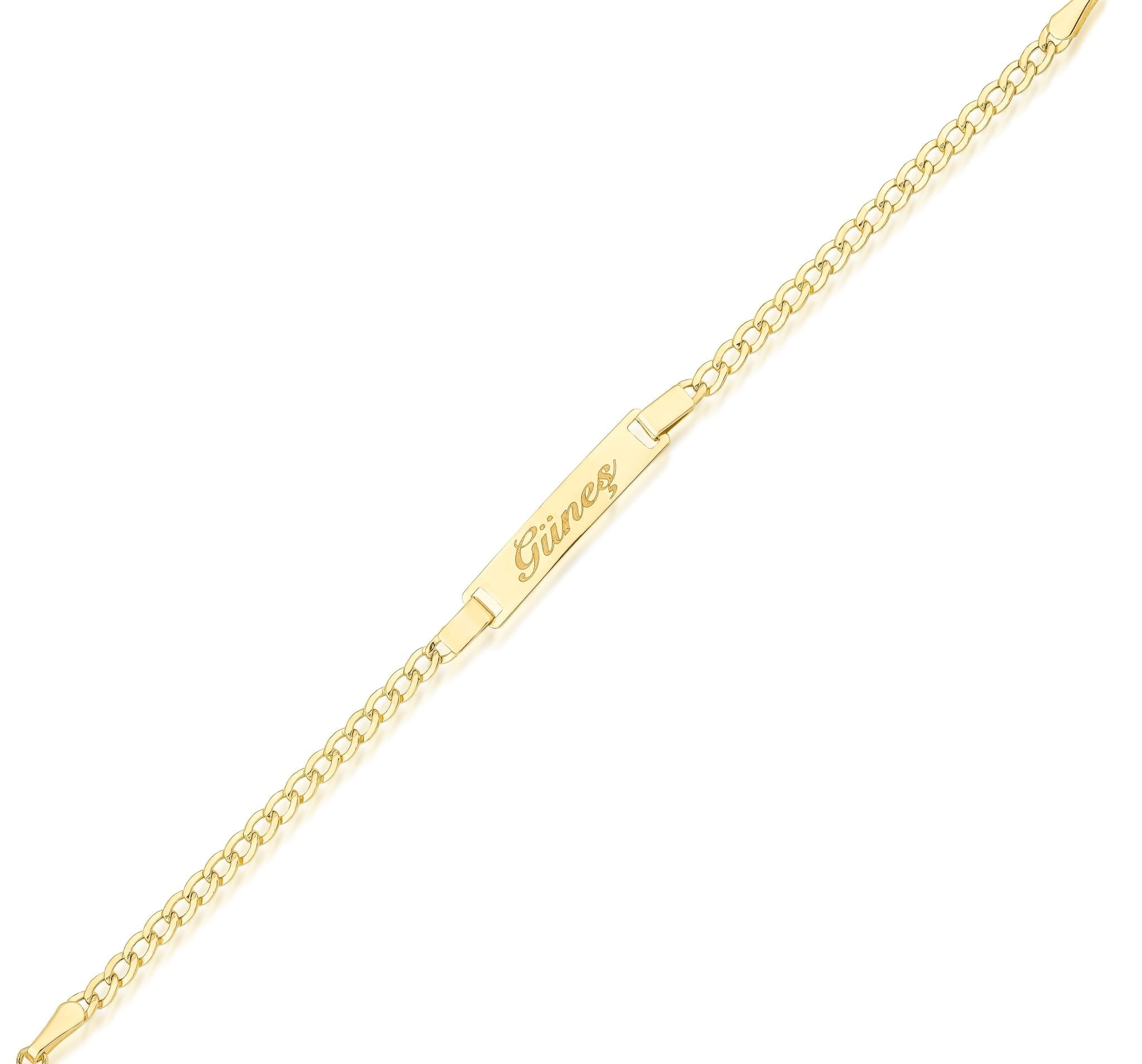 14 Ayar Sarı Altın İsimli Çocuk Künye - RNF0954 | Pırlanta Bileklik | Ronaff Pırlanta | Tektaş Yüzük, Pırlanta Yüzük, Kolye, Küpe