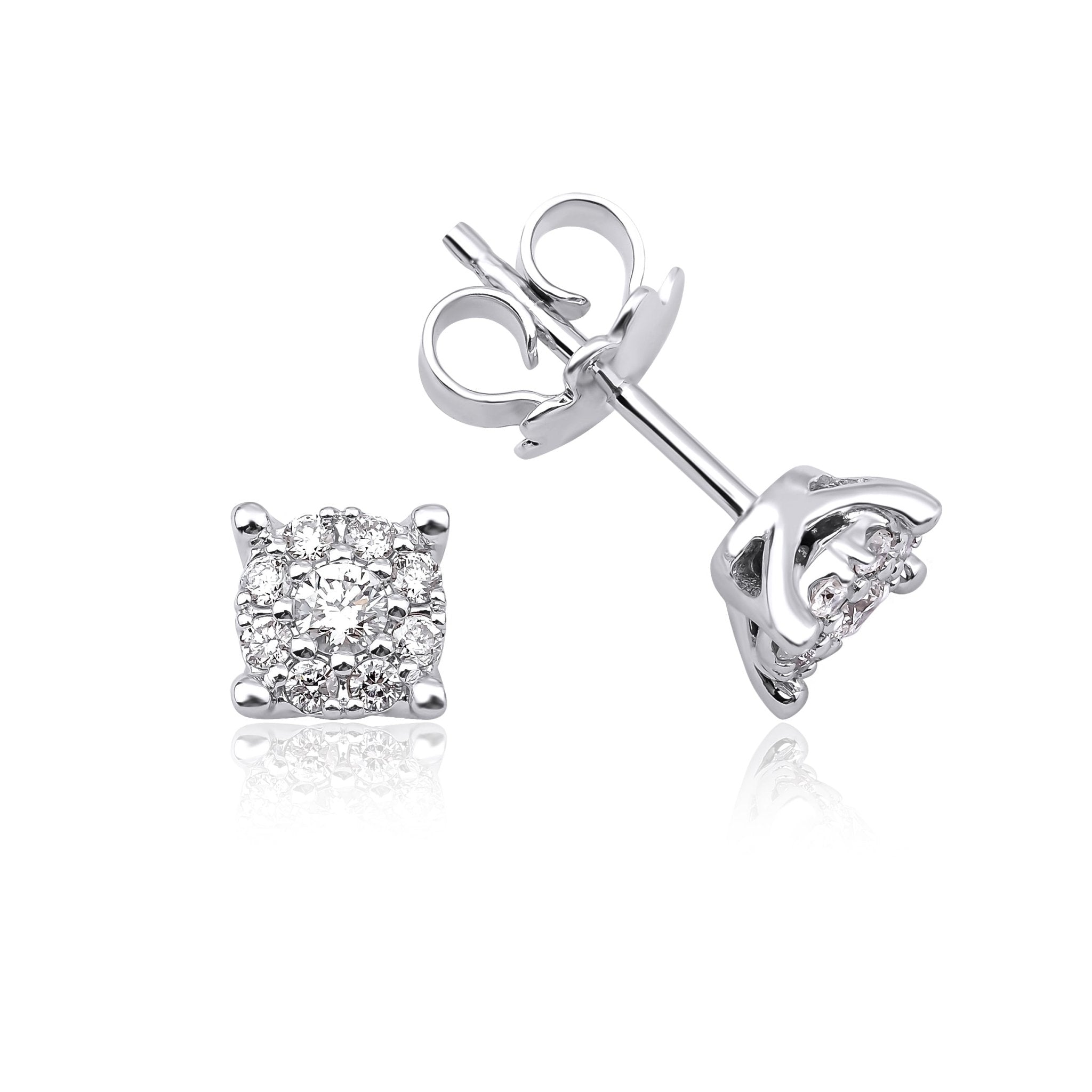 0.28 Karat Yuvarlak Kesim Tektaş Küpe - RNF0951 | Pırlanta Küpe | Ronaff Pırlanta | Tektaş Yüzük, Pırlanta Yüzük, Kolye, Küpe