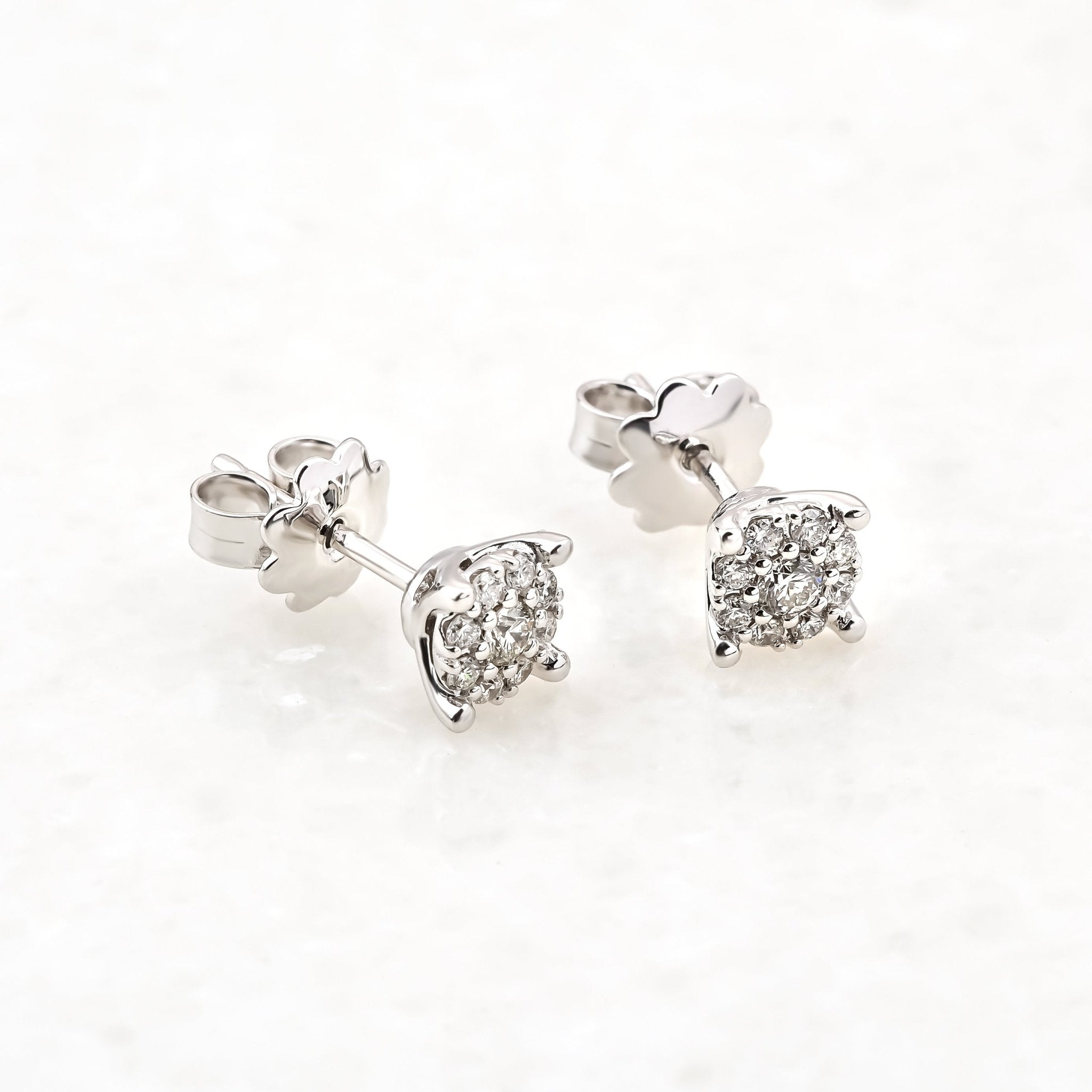 0.28 Karat Yuvarlak Kesim Tektaş Küpe - RNF0951 | Pırlanta Küpe | Ronaff Pırlanta | Tektaş Yüzük, Pırlanta Yüzük, Kolye, Küpe