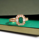 Zümrüt Pırlanta Yüzük | Renkli Taşlı Yüzükler | Ronaff Pırlanta | Tektaş Yüzük, Pırlanta Yüzük, Kolye, Küpe