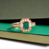 Zümrüt Pırlanta Yüzük | Renkli Taşlı Yüzükler | Ronaff Pırlanta | Tektaş Yüzük, Pırlanta Yüzük, Kolye, Küpe