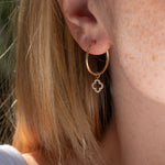 0.51 Karat Yonca Pırlantalı Halka Küpe Pırlanta - RNF0704 | Pırlanta Küpe | Ronaff Pırlanta | Tektaş Yüzük, Pırlanta Yüzük, Kolye, Küpe