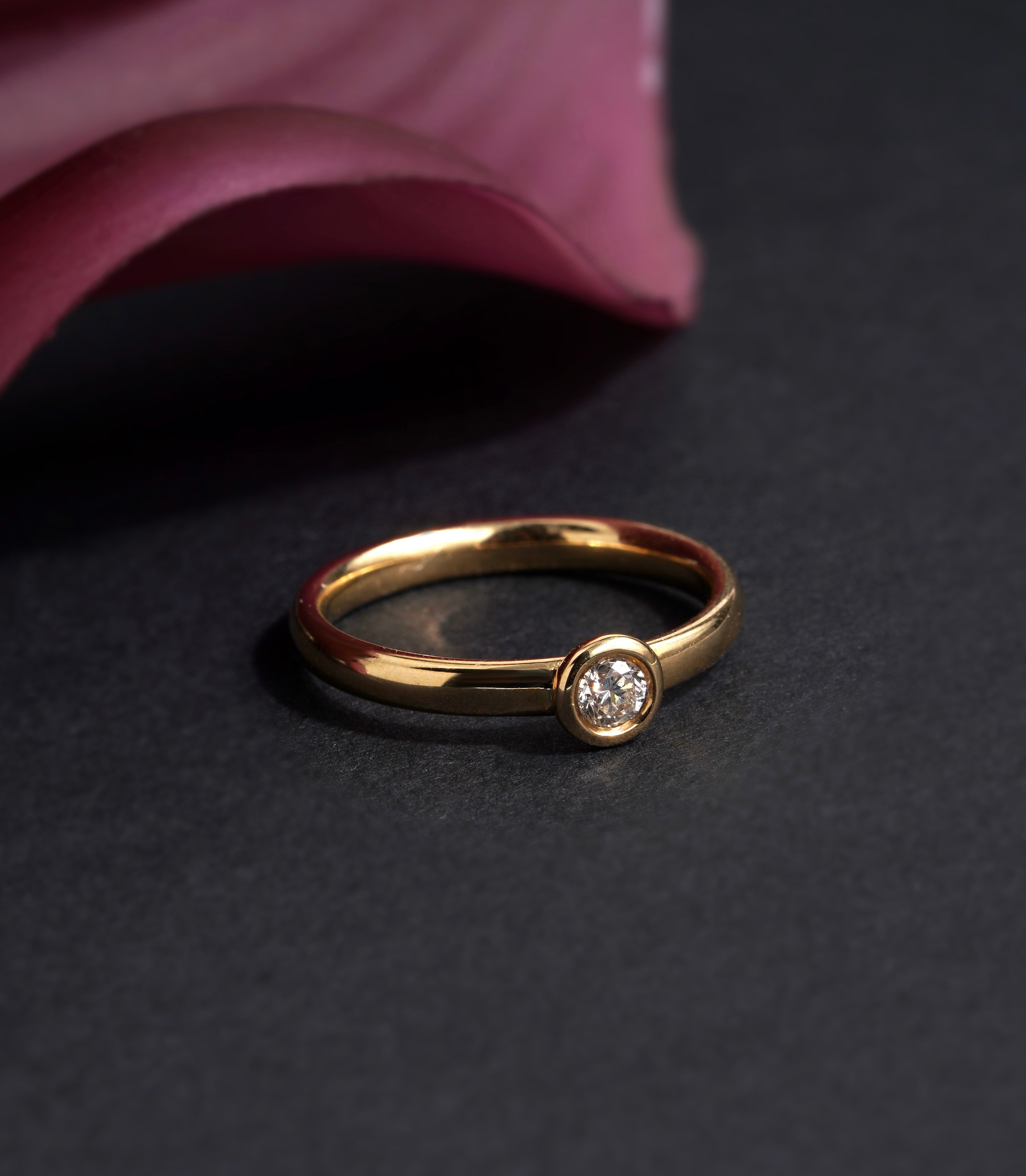 0.25 Karat Yuvarlak Kesim Tektaş Yüzük | Tektaş Yüzükler | Ronaff Pırlanta | Tektaş Yüzük, Pırlanta Yüzük, Kolye, Küpe