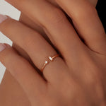 0.08 Karat Yuvarlak/Baget Kesim Minimal Pırlanta Yüzük-RNF1381 | Pırlanta Yüzük | Ronaff Pırlanta | Tektaş Yüzük, Pırlanta Yüzük, Kolye, Küpe